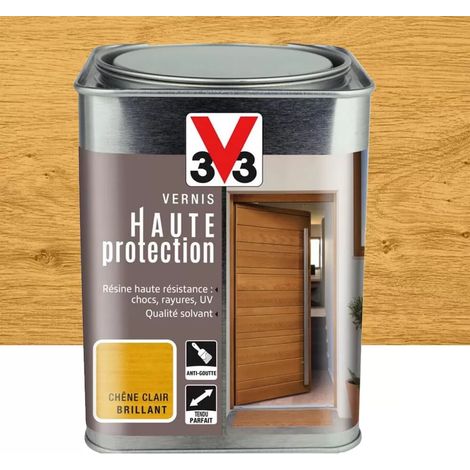 Vernis bois V33 Haute Protection Chêne clair brillant 1 L