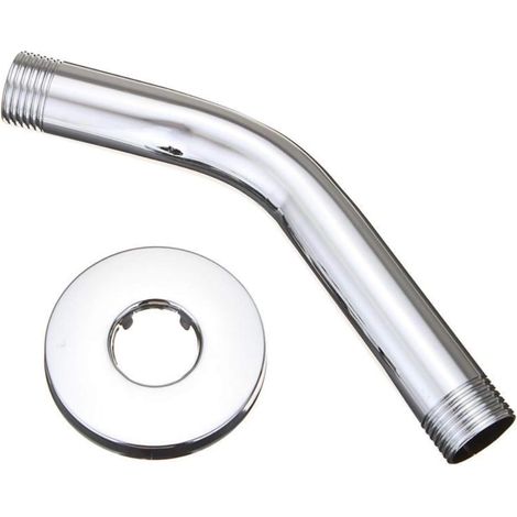 Duscharmverlängerung aus Edelstahl, Duschkopfverlängerung, Verlängerungsschlaucharm für Wandmontage für festen Duschkopf, kein Rost (verchromt) (1/5)