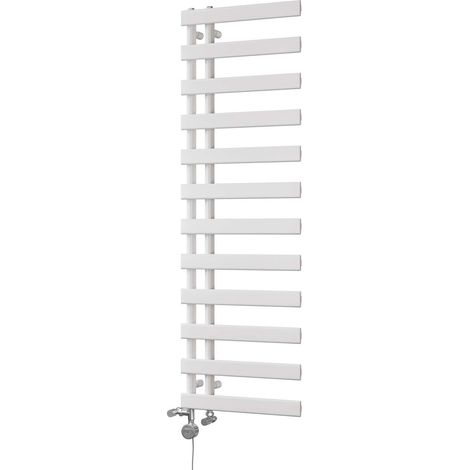 Agar - White Dual Fuel Towel Rail H1564mm x W500mm Thermostatic (1/3)