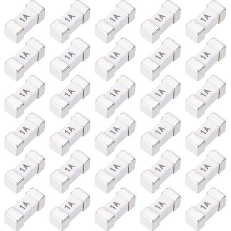 50Pack 125V 1A Surface Mount Fuse, 1808 Square Ceramic Fuse Fast Acting for LED Lighting Battery Devices Telecommunications System Protection (1/5)