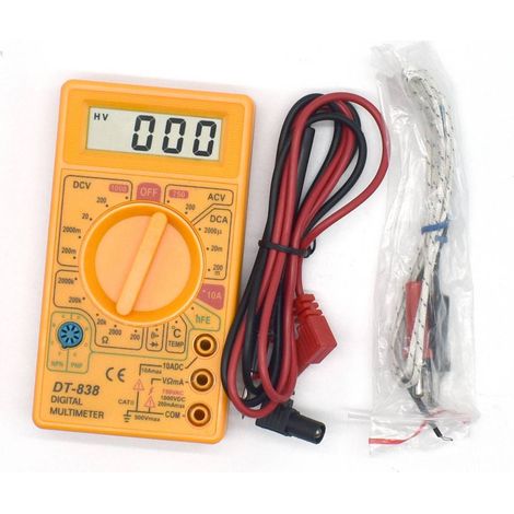 Multimètre digital LCD DT-838 - 19 positions