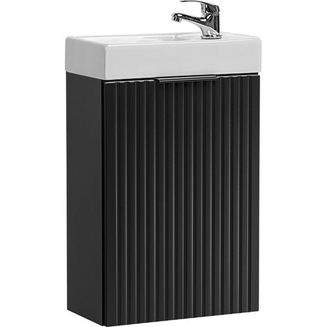 Mueble lavamanos 40cm 1 puerta Adriel Negro