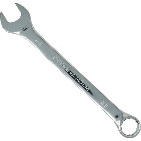 Dapetz ® 23mm Combination Spanner Fixed Head Open End Ring Wrench Mirror Polished Chrome Vanadium Steel Metric Hand Tool Heavy Duty (1/5)