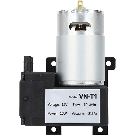 Mini pompe à vide VN-T1, faible bruit, 12 ou 24 V DC, 10 L/min (1/5)