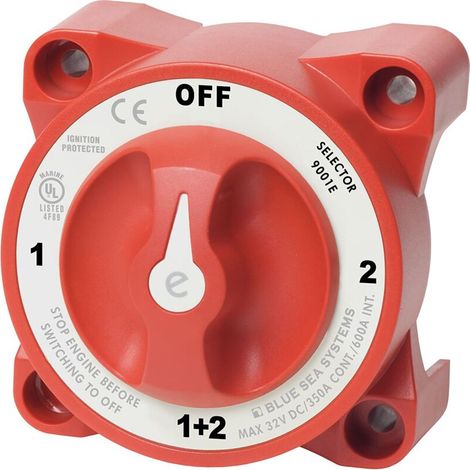 350 A Marine Double interrupteur Isolateur de batterie 4 positions Moto Disjoncteur Interrupteur de batterie pour voitures, bateaux, véhicules -DPZO (1/4)