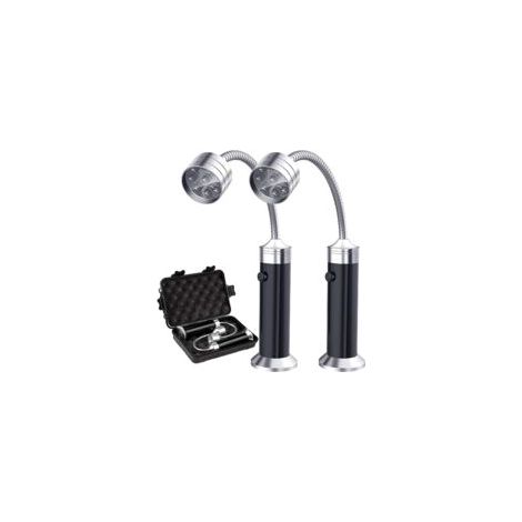 Lampe pour Barbecue Lot de 2 Lumières LED de Gril BBQ avec Base magnétique Rotation à 360 Degrés Flexible Réglable pour Barbecue, Camping, Fête, Extérieur (1/5)