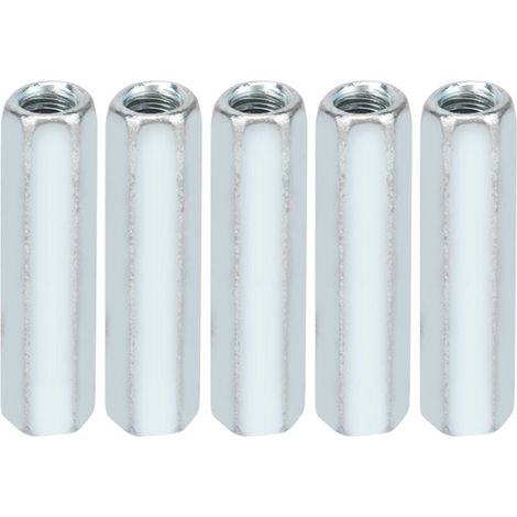 Hexagonal nut, 5pcs M6 × 40mm hexagonal socket nut long shank nut threaded fasteners for home, office appliances, communication equipment, ship assembly (1/5)