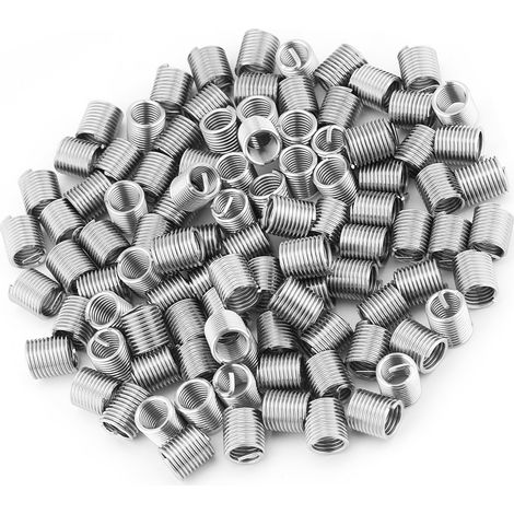 100 Stück Gewindeeinsätze aus Edelstahl SS304, spiralförmig, M8 x 1,25 x 2D Länge (1/5)