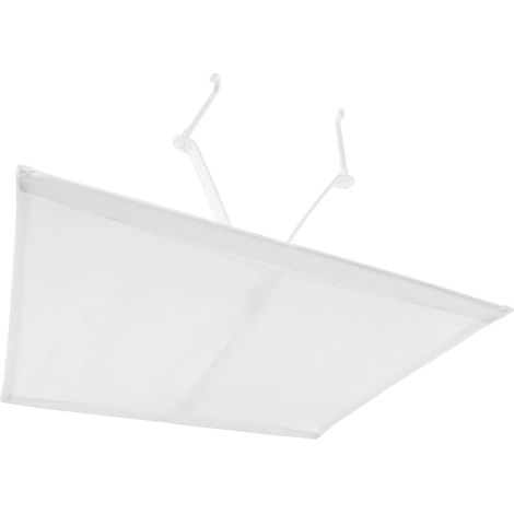 Pare-brise de Climatiseur Déflecteur Facile à Installer et Retirer Carré en Plastique Blanc pour Climatiseurs pour Fête D'été Domicile (1/5)