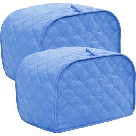 2PCS Toaster Cover, Quilted Toaster Cover Fits for Most Standard 2 slice Toasters, Universal Size Microwave Oven Dustproof (1/5)
