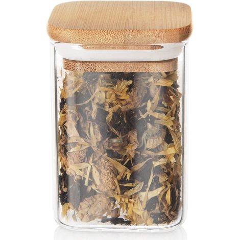Recipiente de vidrio para productos a granel con tapa y cierre herm茅tico de 200 ml. (1/5)