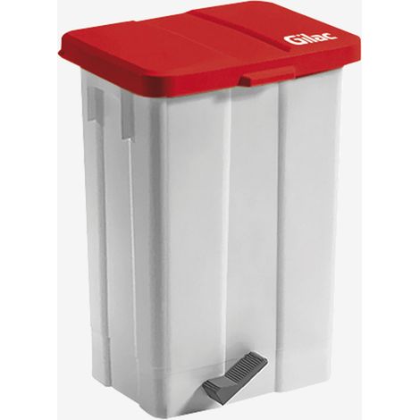 Poubelle à Pédale 50 L avec Couvercle - Gilac