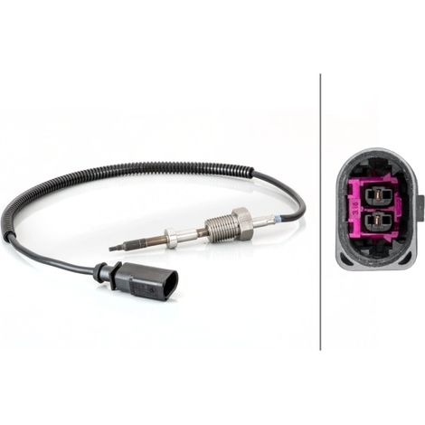 Capteur, température des gaz Hella 6PT 014 494-711 VW 070 906 088 AC 070906088C