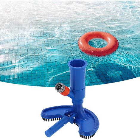 Piscine de Loisirs avec Aspirateur à Injection d'Air et Brosse, Manche Inclus (1/5)