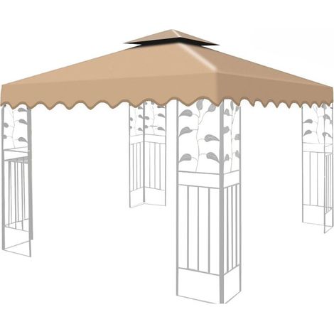 Telo di ricambio per gazebo 3x3 mt écru da 180 gr/mq (1/5)