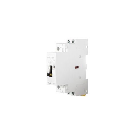 Contacteur Jour/Nuit 220V 2P, 25A, AC, Monté sur Rail DIN, Pour Éclairage, Chauffage et Ventilation