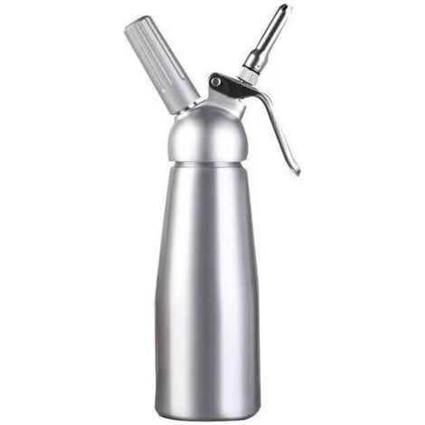 [JAMAIS UTILISÉ]Chantilly Professionnel 500ml à Chantilly Siphons de cuisine avec 3 douilles en acier inoxydable en Aluminium pour Mousses et Crèmes Cartouche Gaz Siphon (1/5)