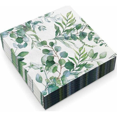 Papierservietten für Hochzeiten, Taufen und Partys – 80 Stück, 33 x 33 cm – personalisierbar für Garten und Veranstaltungen