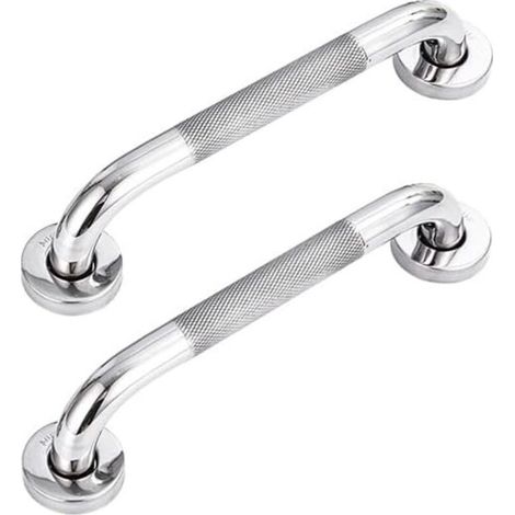 2pcs 304 Stainless Steel Bathroom Grab Bar with Non-Slip Handle,for Bathtub,Toilet,Bathroom,Stair Handrail (1/5)
