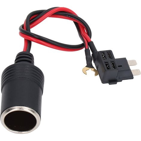 Lot de 2 prises allume-cigare femelles DC 12-24V 8A, longueur 30 cm, compatibles avec la plupart des modèles allemands (1/5)
