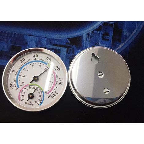 Thermomètre-hygromètre analogique couleur d'intérieur, humidité, température D (1/4)