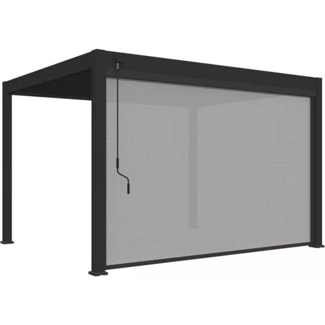 Tenda laterale motorizzata 4M OMBREA VS - Antracite