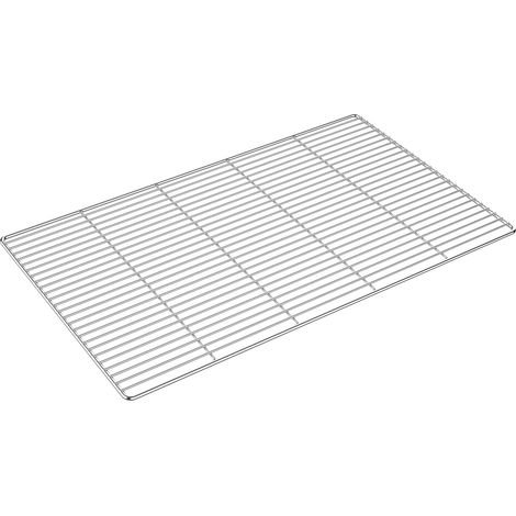 Edelstahl Grillrost eckig 67 x 40 cm rostfrei für Holzkohlegrill, Gasgrill und andere