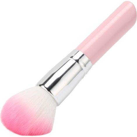 Pinceau à Blush et Poudre Libre Professionnel Portable - Rose pour Maquillage Facile (1/5)