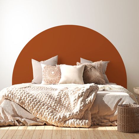 Stickers tête de lit - Couleur tendance - 160 x 130 cm - Pour lits (120 à 140 cm) - Adhésif MAT (1/2)