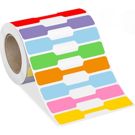 500 etiquetas para joyería, ideales para exhibir pulseras, anillos y prendas de vestir (color, 1 rollo). (1/5)
