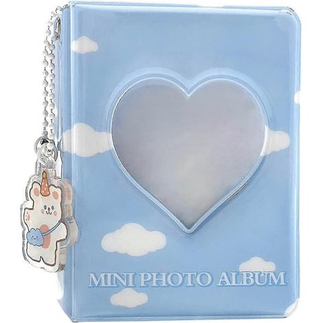 Mini album photo Kpop 7,6 cm - Papillon, Cœur, 40 pochettes avec pendentif (1/5)