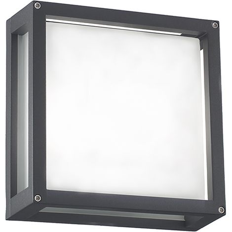 DISCOVERY Applique e Plafoniera da Esterno IP54 Colore Antracite, Struttura in Alluminio Pressofuso e Diffusore in Vetro Satinato - Rossini Group (1/3)