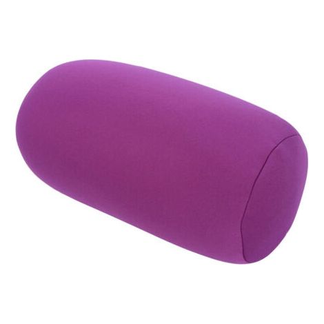 Micro Mini Microbead Back Cushion Roll Pillow Travel Home Sleep Comfortable Purple Pillow