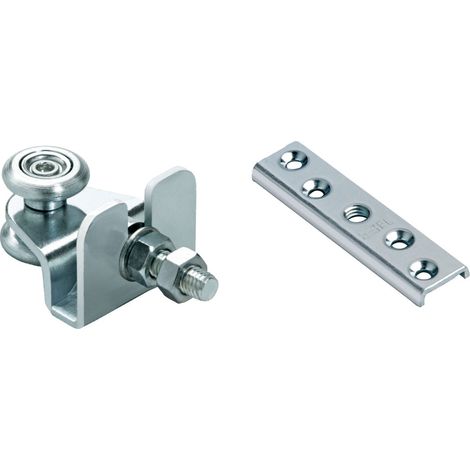 CARRELLO A 2 CUSCINETTI CON PIASTRA ART.38/24+42 ø  mm 24 - 8 MA  - COMUNELLO