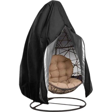 Housse De Chaise Œuf, Housse De Balancelle D'extérieur en Tissu Oxford 420D Très Résistant, Imperméable Et avec Fermeture Éclair. (1/5)