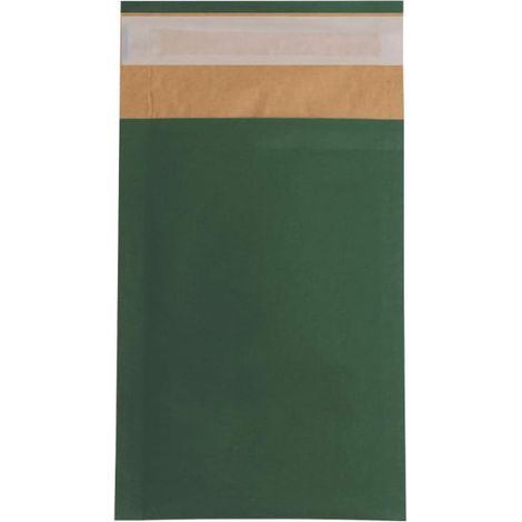 10 gepolsterte grüne Briefumschläge, 165 x 100 mm