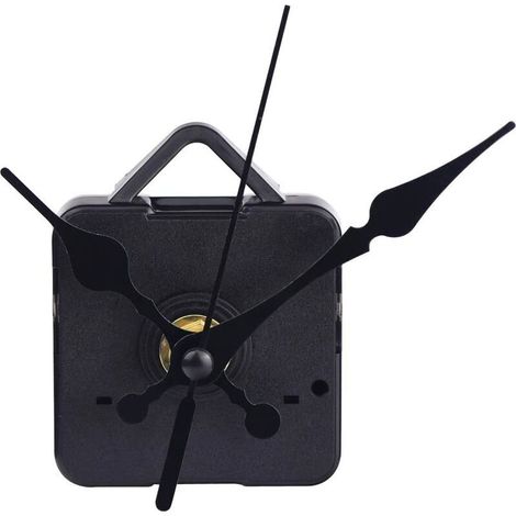 Mecanisme Horloge Mouvement de Pendule Quartz de Horloge Mouvement de Horloge Mouvement DIY Montre Pièces Mécanisme Réparation Outils Noir,