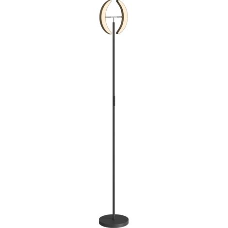 Lampadaire RGB orientable intensité variable multicolore noir