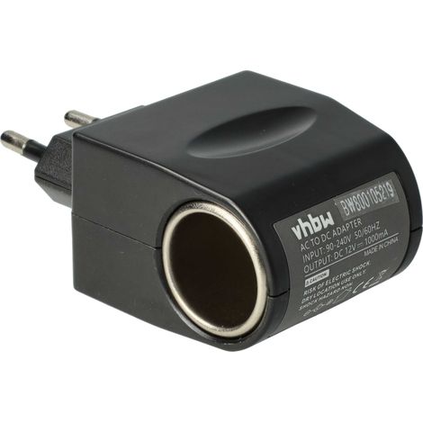 vhbw Adaptador de 220 V con conexión de coche de 12V, transformador de tensión 1000mA para cable de carga de la red de abordo, cargador (1/4)