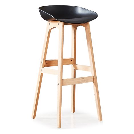 Tabouret de bar noir - Bera (1/2)