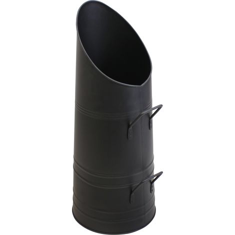 Black Iron Fireside Fire Coal Scuttle Hod Bucket (1/4)