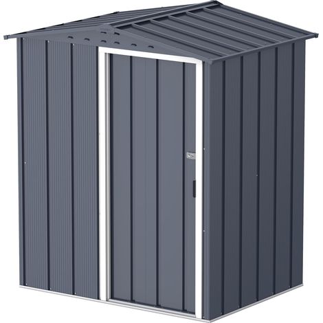Duramax - caseta jardín - ECO ELCHE 5X4 - Metal - color gris antracita (1/5)