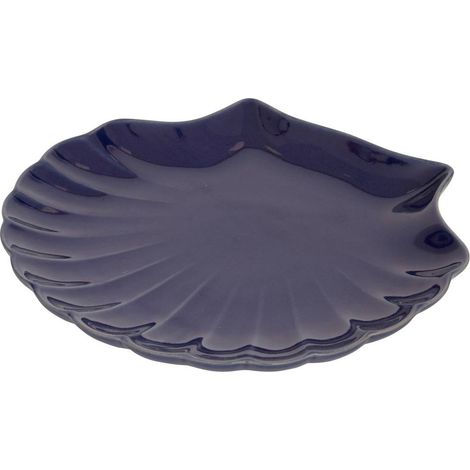 Schale Muschel Oceania 25,2x23,2cm weiß - Blau (1/2)