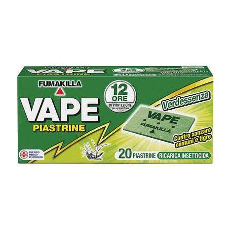 36,0 x PIASTRINA ZANZARE COMUNI E TIGRE VAPE
