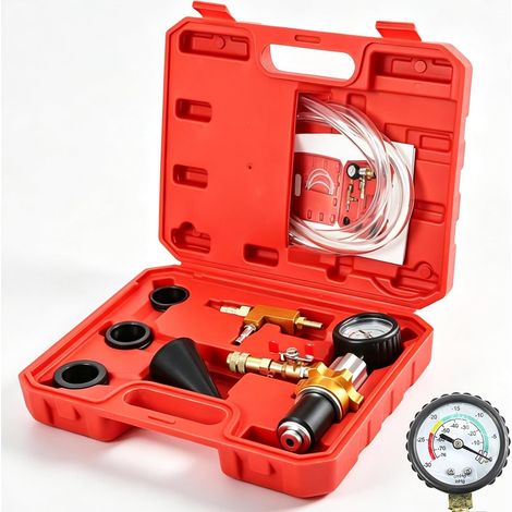 Dispositif de remplissage et de purge du système de refroidissement 7 pièces - Appareil de vidange de voiture - Testeur pour utilisation professionnelle lors du changement de liquide de (1/5)
