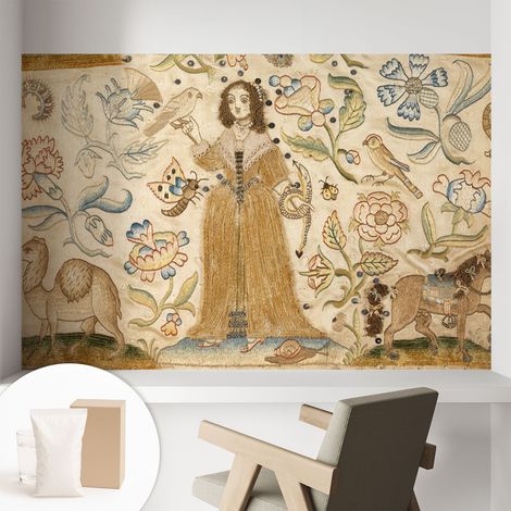 Tapete Vliestapete mit Kleber Wandtapete modern - Tapete mit Motiv - Tapete Schlafzimmer Farbenfrohe Natur 104x70 cm (1/5)