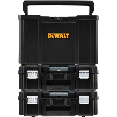 Dewalt Tstak Tool Carry Open Tote Tool Box Carrier TStak II Case - Triple Pack (1/4)