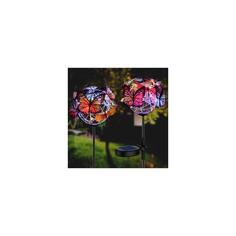 Lampes solaires papillon pour jardin (2 lampes papillon) (1/5)