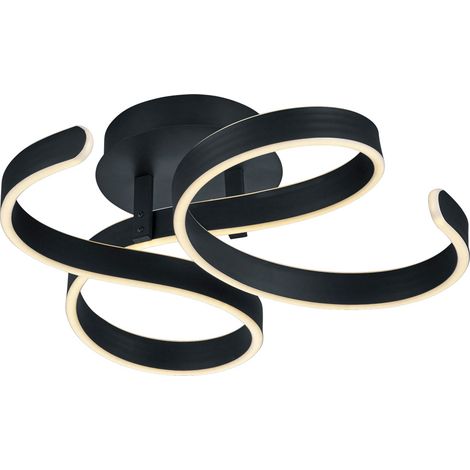 Plafón Francis Vortici Antracita Led 40w Regulable Trio Lighting (1/4)