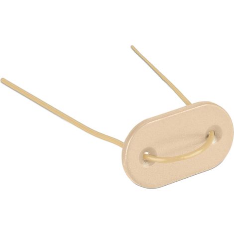 Set di 52 clip per frangivista pratico montaggio facile giardino esterno 15 x 0,1 cm in plastica grigia 130012954